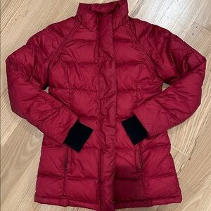 Athleta Red Puffer Jacket
